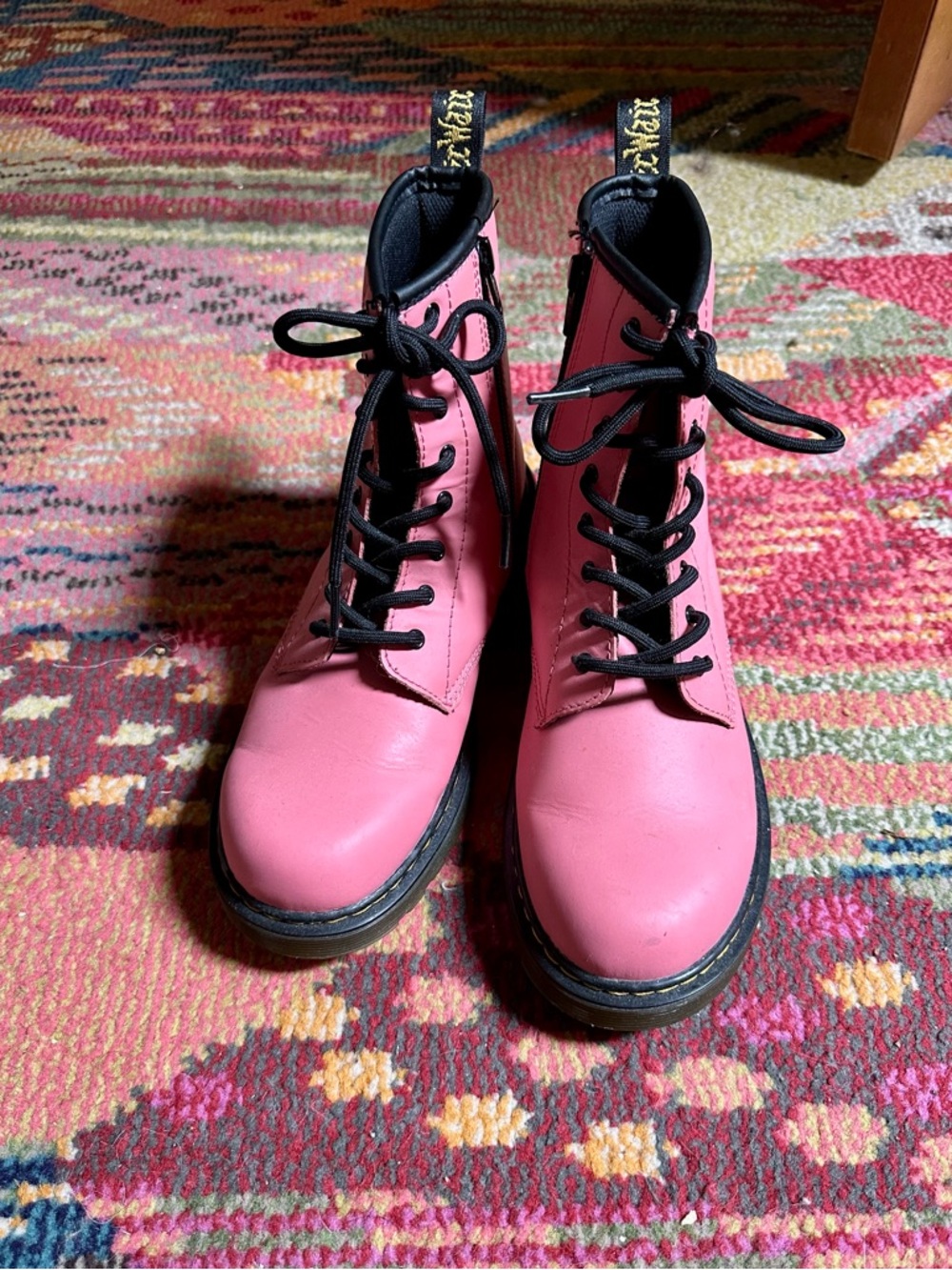 Doc Martins Lace-Up Combat Boots - Women's Fashion Boots